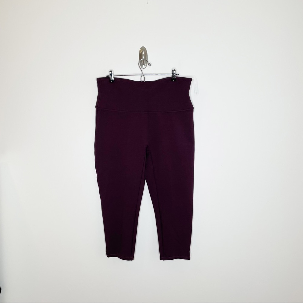 Spanx Ponte Hem Split Cropped Legging Brandywine … - image 2